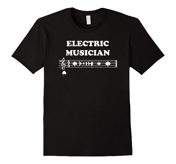  Electric Musician sound waves music T-Shirt 