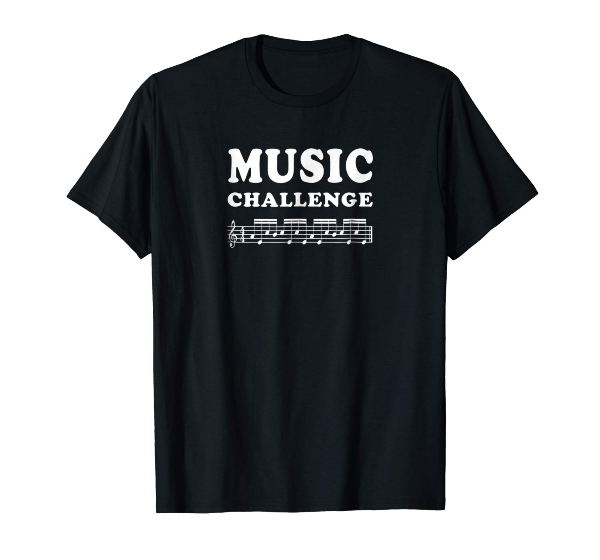  Music Challenge - music notes musician music t-shirt 
