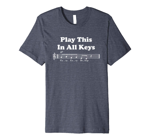  Play This In All Keys Easy Easy Bebop-music jazz t shirt 